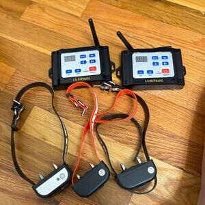 Luxipaws system is a 2-in-1 wireless pet remote dog training collars